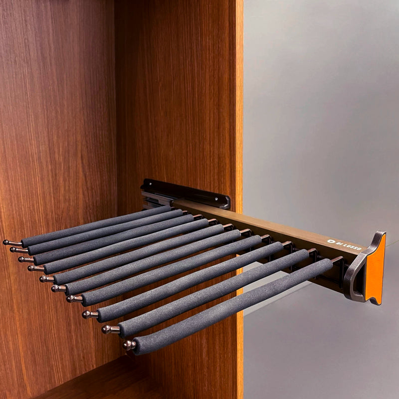 Side-mounted Soft Closing Pant Rack | Winnec Closet Hardware