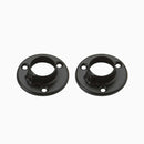 End Support Flange For 1" Round Closet Rod (Black)