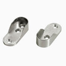End Support Flange For Oval Closet Rod - Nickel Plating