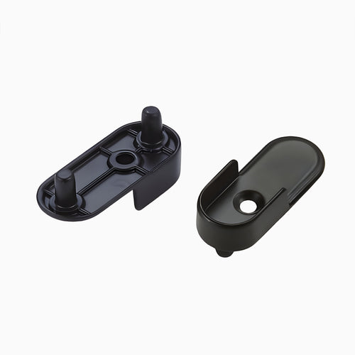 End Support for Oval Closet Rod (30mm x 15mm) with M5 Pins (Sold by Piece)