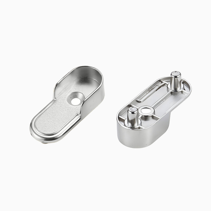 Winnec End Support for Oval Closet Rod 30mm x 15mm with M5 Pins (Nickel)