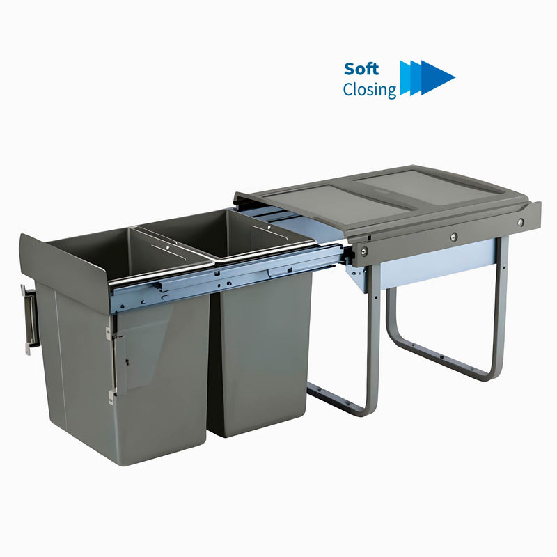 Winnec Recycling and Garbage Bin System - 15-3/4 Inches 