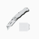 Heavy duty utility knife, industrial grade, with 10 pcs extra blades