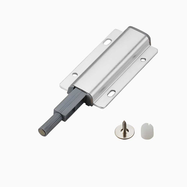 Winnec Push Latch (Brushed Nickel) for Cabinet Push-to-open Function
