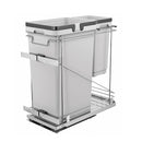 Salice Single 50 qt Garbage Bin Pullout System with 11qt Small Bin