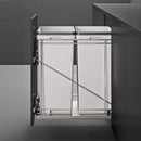 Display of Salice 15 inches Garbage Bin System Installed in Kitchen Cabinet