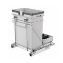 Salice Under the Sink Pullouts Waste Bin (1 X 32qt Bin with Lid and Rear Basket)