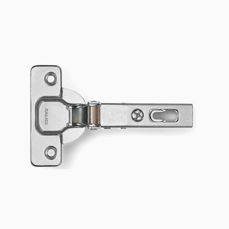 Salice 110 degree Push to Open Full Overlay Hinge (Includes two hinges, two hinge plates and a set of accessories)