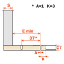 Installation Specification of Salice 105 Inset Soft-closing Blind Corner Hinges