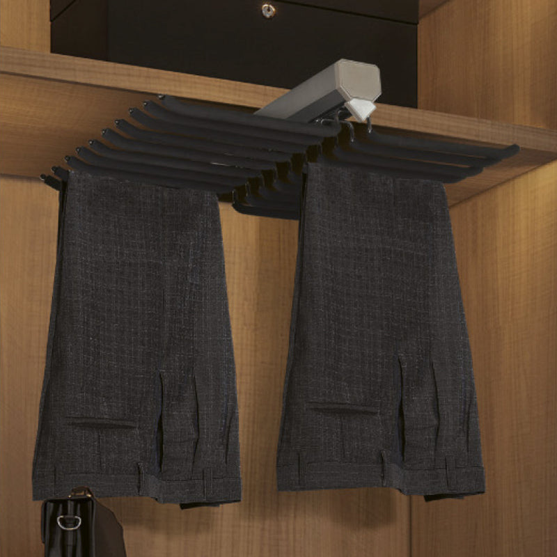 Di Lusso Top Mount Double Rows Soft-closing Hanging Pant Rack