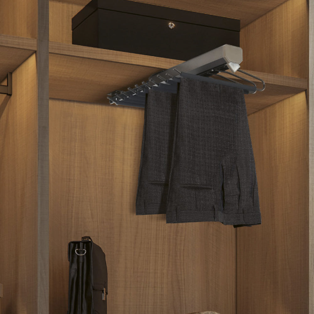 Top Mount Single Row Soft-closing Pant Rack