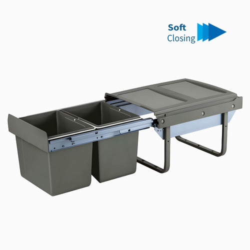 Under Sink Garbage Bin System - Soft Closing 1