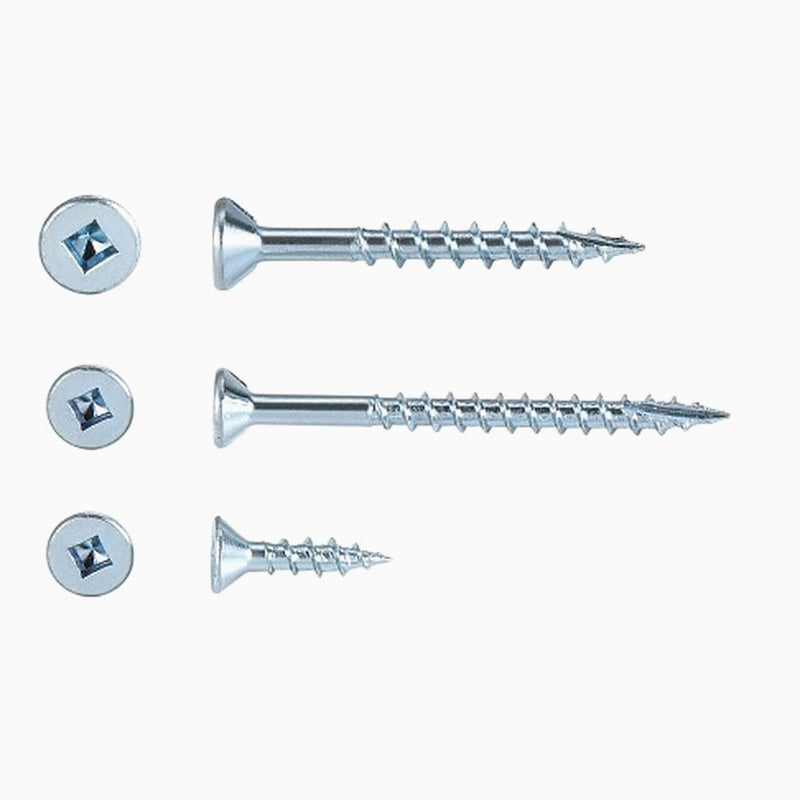 Wood Working Screws - Flat Head | #1 or #2 Square Drive (Sold by Pack)