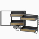 Di Lusso Wooden Kitchen Corner Pull-out Sliding Spice Rack for Cabinet Corners