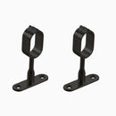 Middle Support for Oval Closet Rod (Black Finish)