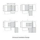 Top view of Kitchen Pull Out Blind Corner