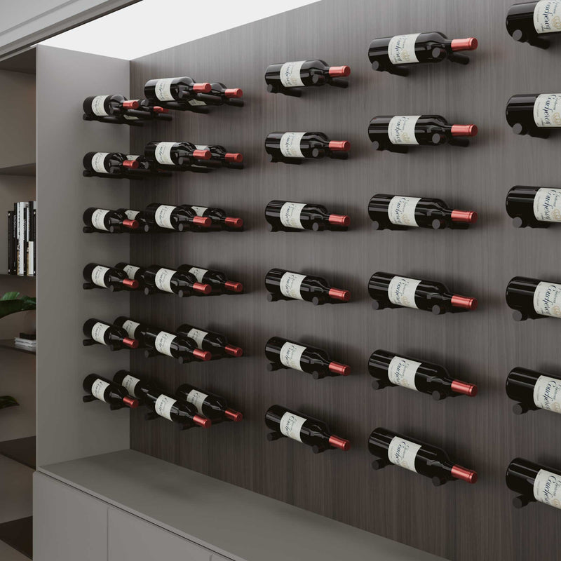 Wall Mounted Wine Bottle Pegs Storage and Display System